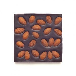 Шоколад Горький, 72% какао на пекмезе с жареным миндалем, 90гр